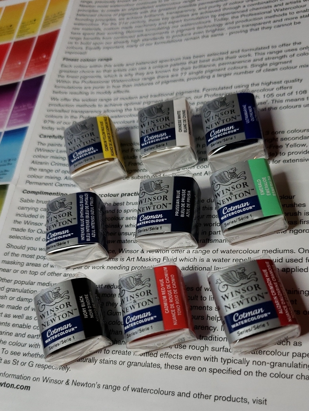 Winsor & Newton Cotman Watercolour Half Pans - Multi Color Set